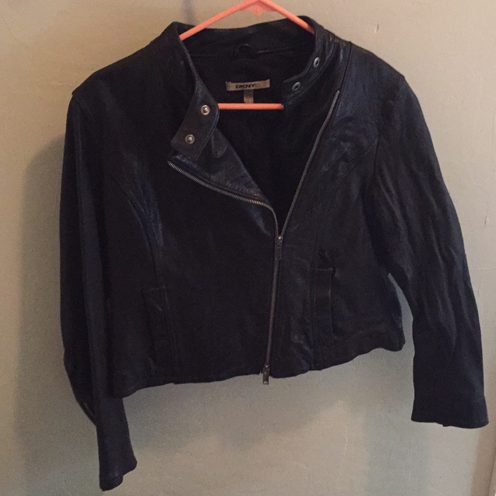 Women’s DKNY leather jacket